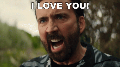 I Love You Nick Cage GIF