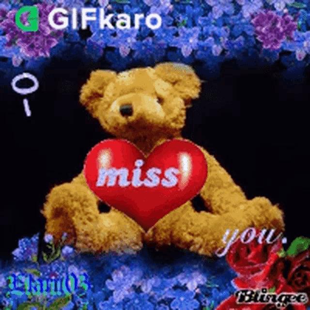 I Miss You Gifkaro GIF
