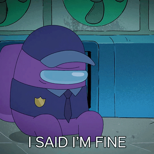 I Said I’m Fine Purple GIF
