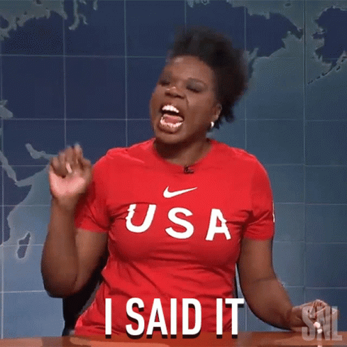 I Said It Weekend Update GIF. This 498 x 498 animated GIF is part of our i said what i said collection. Related themes include i told you so. Created by…