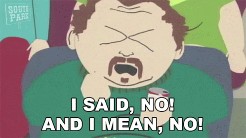 I Said No And I Mean No Uncle Stinky GIF. This 498 x 280 animated GIF is part of our i said what i said collection. Related themes include never. Created by…