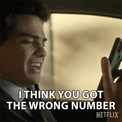 I Think You Got The Wrong Number Owen Hendricks GIF. This 498 x 498 animated GIF is part of our psych thats the wrong number collection. Created by…