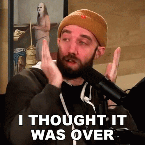 I Thought It Was Over Dan GIF. This 498 x 498 animated GIF is part of our just when i thought i was out collection. Created by H3Podcast. View the original…