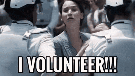 I Volunteer! GIF