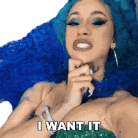 I Want It Cardi B Sticker