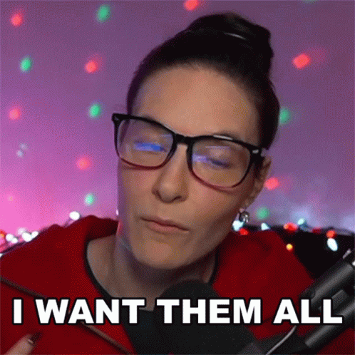 I Want Them All Cristine Raquel Rotenberg GIF