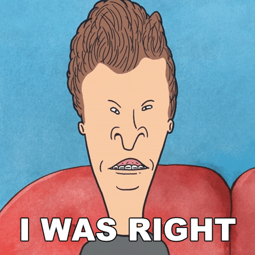 I Was Right Butt-head GIF