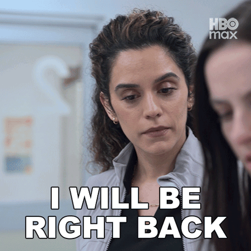 I Will Be Right Back Dr Baran Al-hashimi GIF