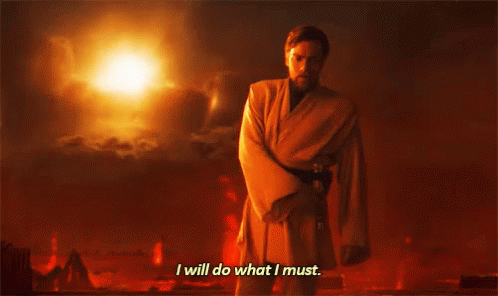 I Will Do What I Must - Revenge Of The Sith GIF. This 498 x 296 animated GIF is part of our only a sith deals in absolutes collection. View the original…