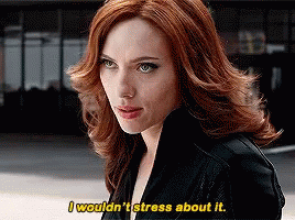 I Wouldnt Stress About It Scarlett Johansson GIF