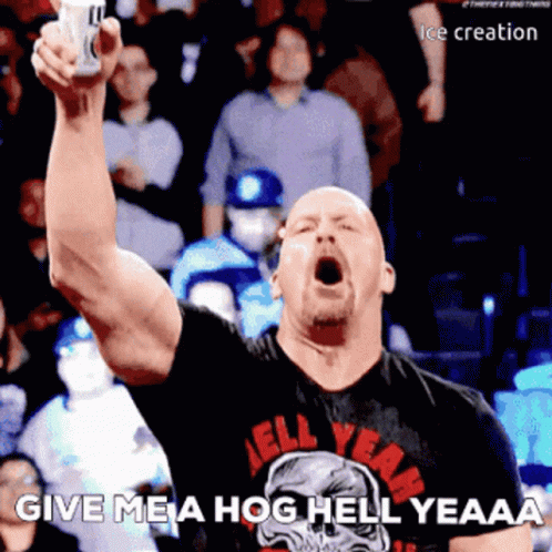 Icezerodelta Hoghellyeaaa GIF. This 498 x 498 animated GIF is part of our stone cold steve austin beer collection. Created by Icezerodelta007. View the…