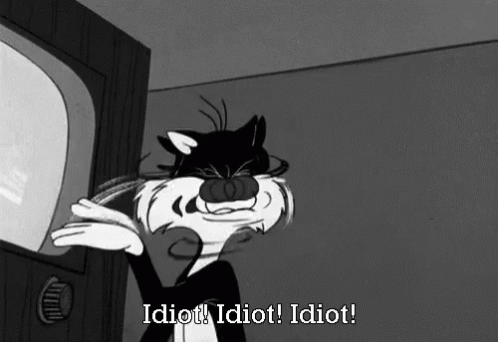 Idiot Stupid GIF. This 498 x 342 animated GIF is part of our self flagellation collection. Related themes include funny, stupid. Created by ChrisReinhold…