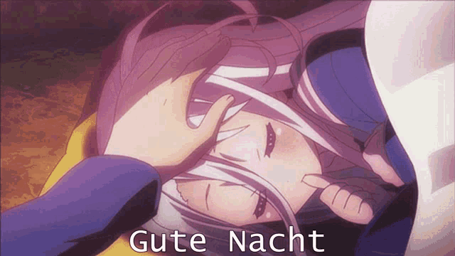 Iglitch Anime Head Pat Gutes Nacht GIF