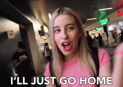 Ill Just Go Home Going Home GIF. This 498 x 354 animated GIF is part of our just bleed collection. Created by scottysire. View the original animation, share…