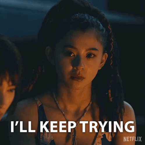 I'Ll Keep Trying Hikari Kuina GIF