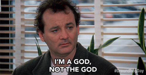 Im A God Not The God Bill Murray GIF. This 498 x 258 animated GIF is part of our i am a golden god collection. Related themes include boasting. Created by…