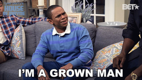 Im A Grown Man Doc Shaw GIF. This 498 x 280 animated GIF is part of our thats a man baby collection. Related themes include adult. Created by betnetworks…