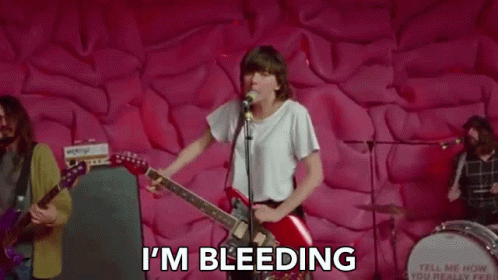 Im Bleeding Hurt GIF. This 498 x 280 animated GIF is part of our just bleed collection. Related themes include sad. Created by courtneybarnett. View the…