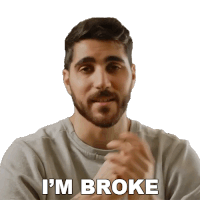 Im Broke Rudy Ayoub Sticker