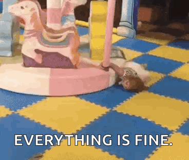 I'M Dead Merry-go-round Dead Girl GIF