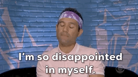 Im Disappointed In Myself Disappointment GIF