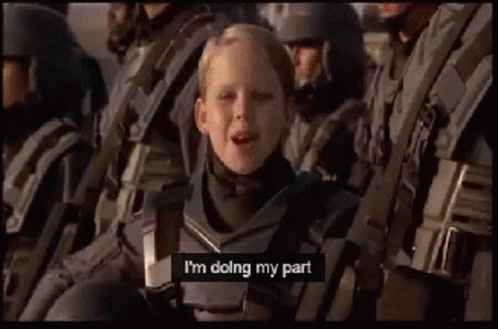 Im Doing My Part Soldier GIF