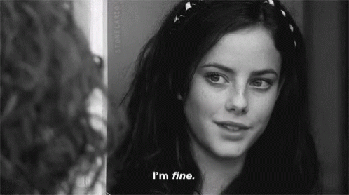 Im Fine I Am Fine GIF. This 498 x 278 animated GIF is part of our sad tumblr collection. Related themes include angry, im fine, sad. View the original…