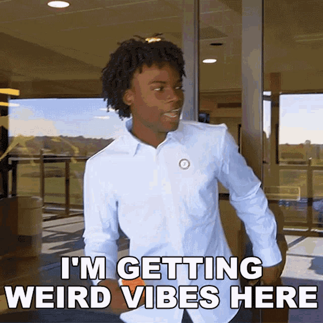 Im Getting Weird Vibes Here Kanel Joseph GIF