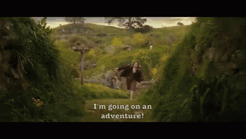 I'M Going On An Adventure! GIF