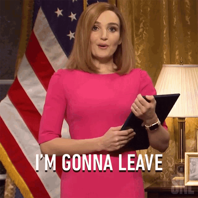 Im Gonna Leave Jen Psaki GIF