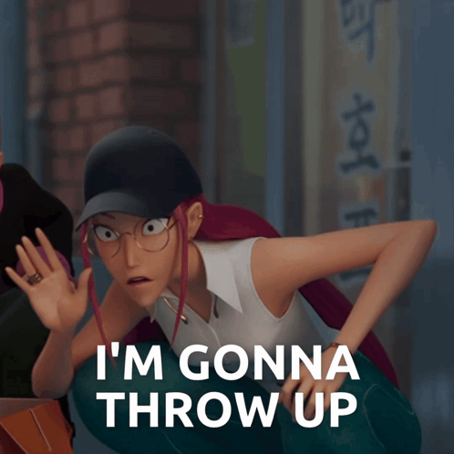 I'M Gonna Throw Up Mira GIF