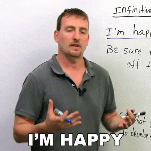 Im Happy Adam GIF. This 498 x 498 animated GIF is part of our inculate collection. Related themes include happy, joyful. Created by engvid. View the…