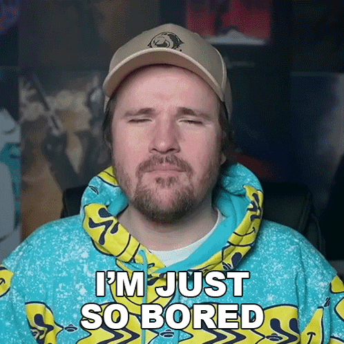 I'M Just So Bored Elvis The Alien GIF