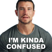 Im Kinda Confused Dustin Lindquist Sticker