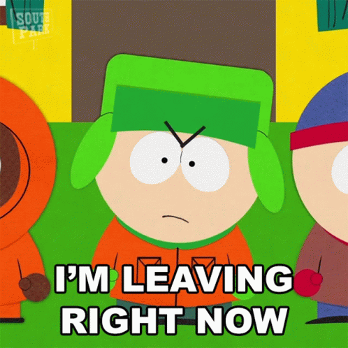 Im Leaving Right Now Kyle Broflovski GIF