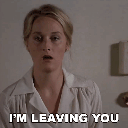 I'M Leaving You Joanna Kramer GIF
