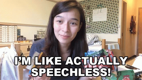 Im Like Actually Speechless Hannah Fawcett GIF