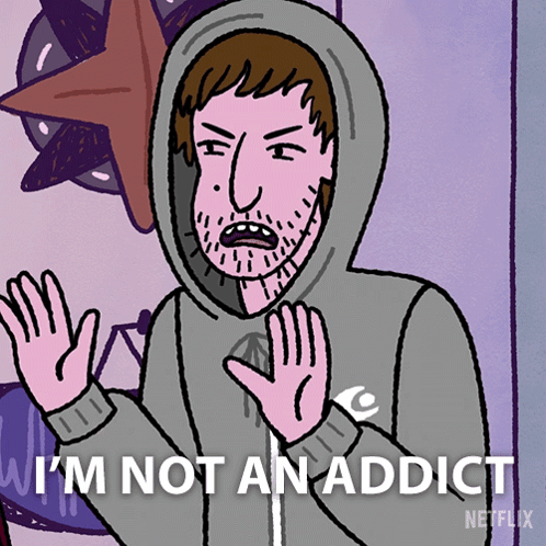 I'M Not An Addict Yoshi Schwooper GIF