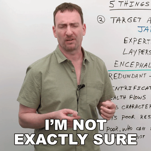 I'M Not Exactly Sure What It Means Adam GIF