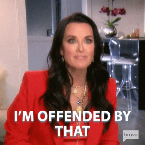 Im Offended By That Kyle Richards GIF