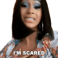 Im Scared Cardi B Sticker