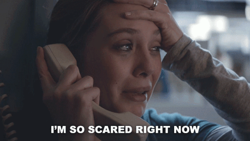 I'M So Scared Right Now Elle Brody GIF