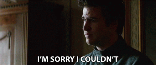 Im Sorry I Couldnt Liam Hemsworth GIF