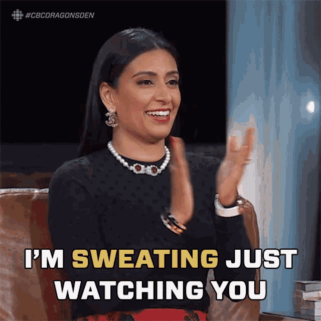 Im Sweating Just Watching You Manjit Minhas GIF