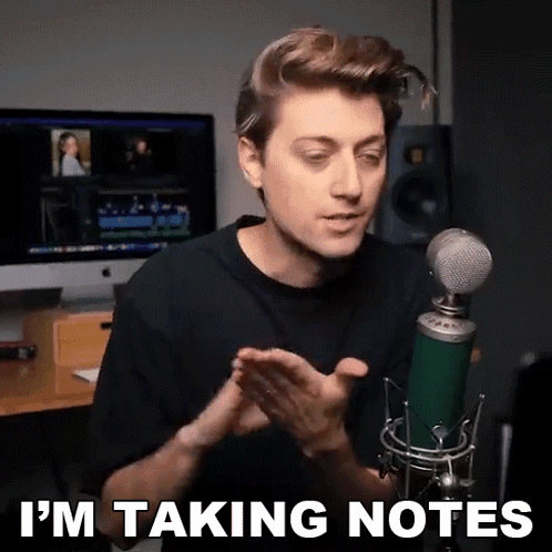 I'M Taking Notes Jordan Orme GIF