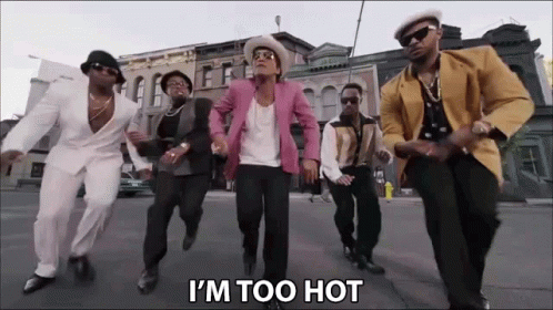 Im Too Hot Bruno Mars GIF