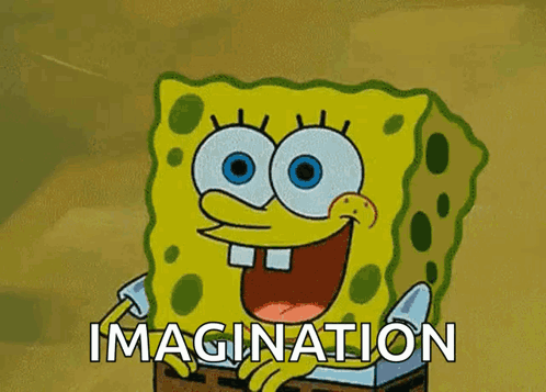 Imagination Spongebob GIF