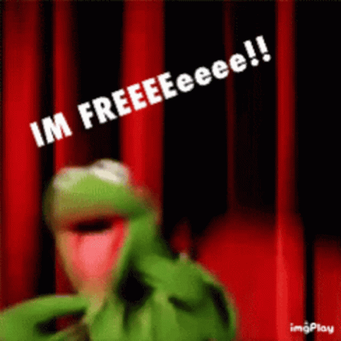 Imfree Kermit GIF