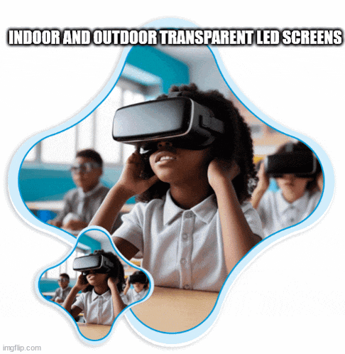 Indoor And Outdoor Transparent Led Screens GIF