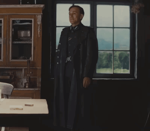 Inglourious Basterds Hans Landa GIF. This 498 x 436 animated GIF is part of our hans landa collection. Created by microptera. View the original animation…